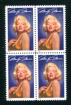 Marilyn Monroe - Block of 4 1st in Legends of Hollywood Series United States, 1995